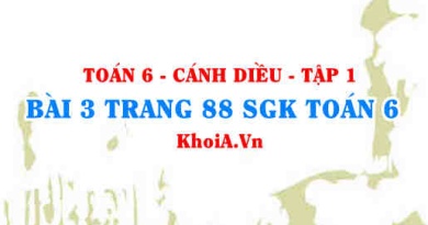 Bài 3 trang 88 SGK Toán 6 tập 1 Cánh Diều